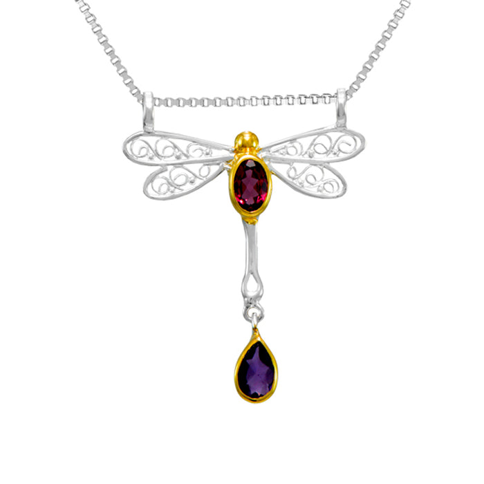 Dragon Fly Pendant Necklace