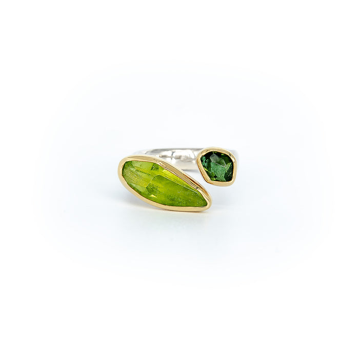 Peridot & Green Tourmaline Ring