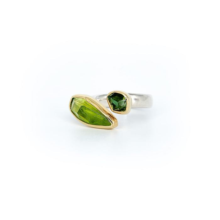 Peridot & Green Tourmaline Ring