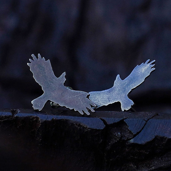 Flying Crow Stud Earrings