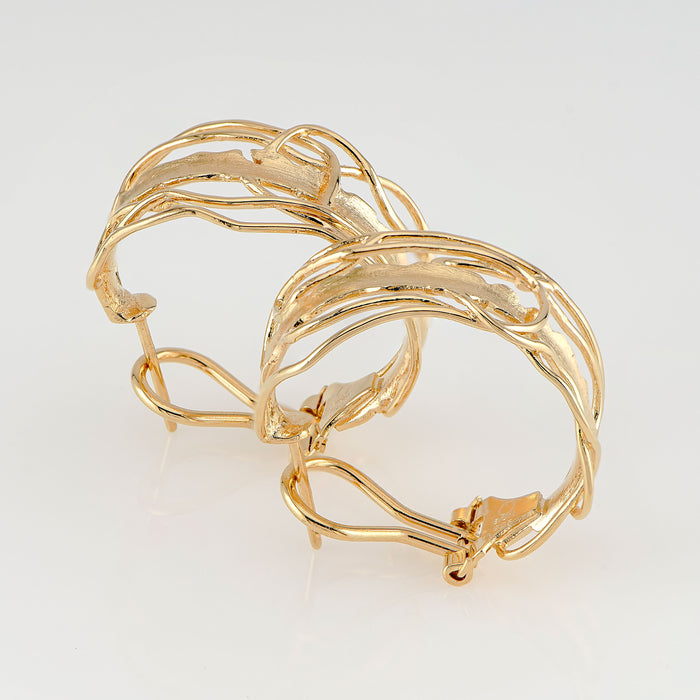 Omega Gold Edge Hoops