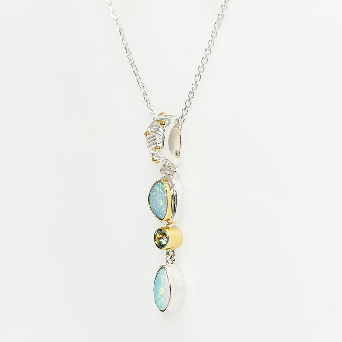 Opal & Delicious Topaz Pendant Necklace