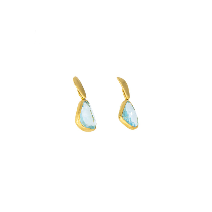 Pear Aquamarine Earrings