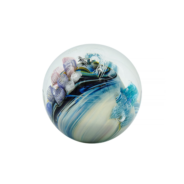 Inhabited Planet Paperweight