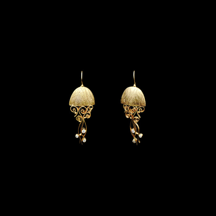 Diamond Jellyfish Earrings