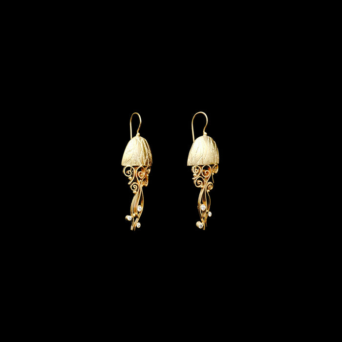Diamond Jellyfish Earrings