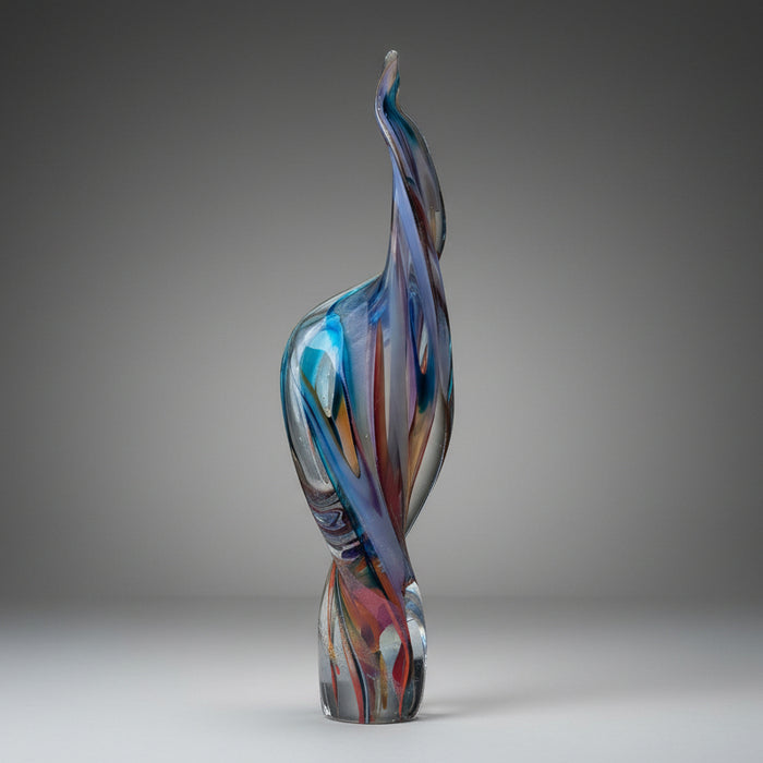 Arms Up in Twist Art Glass Sculpture