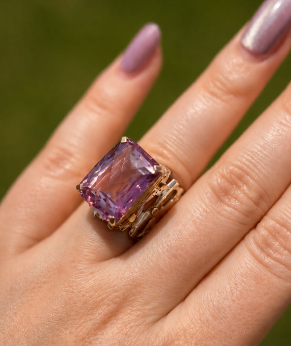 Pink Topaz Ring