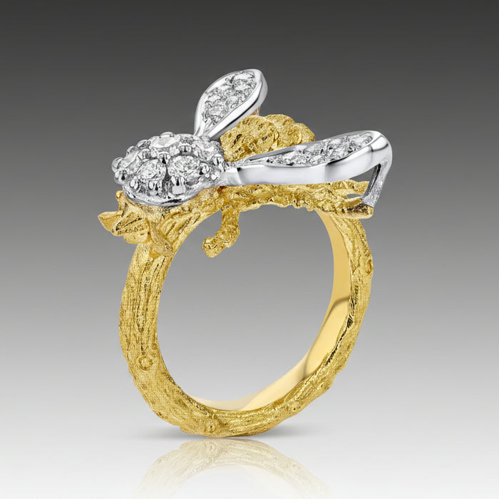 Bee Gold and Diamond Ring