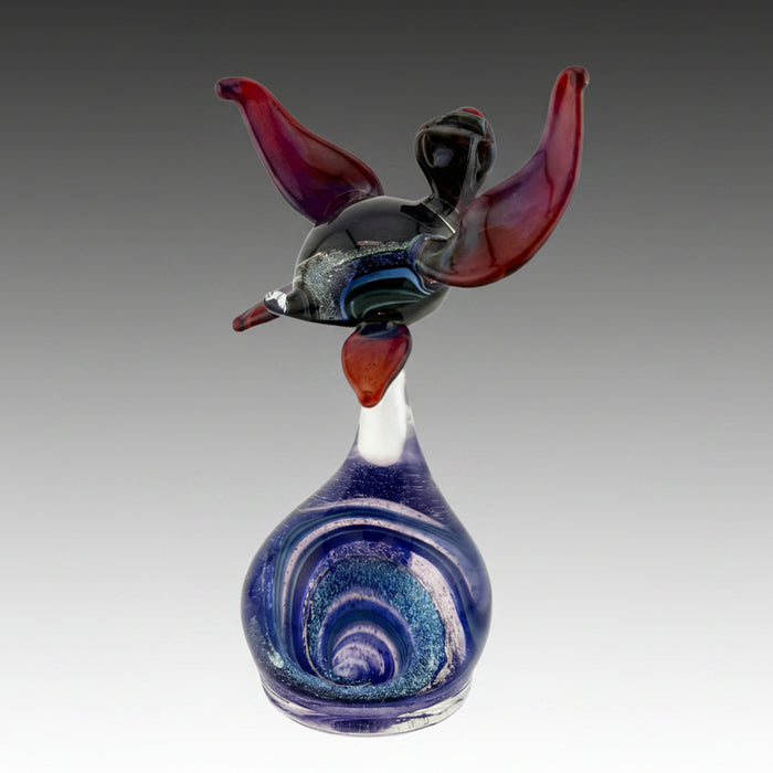 Teardrop Turtle Art Glass Paperweight