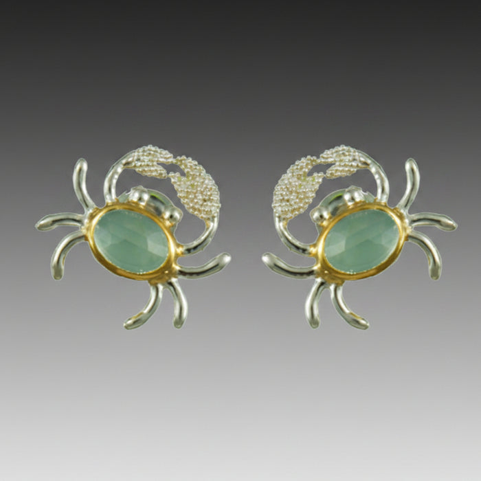 Calcite Crab Stud Earrings