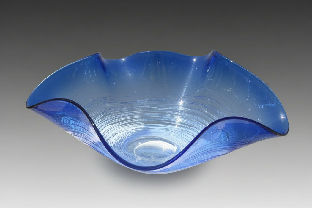 Cerulean Nest Art Glass Bowl