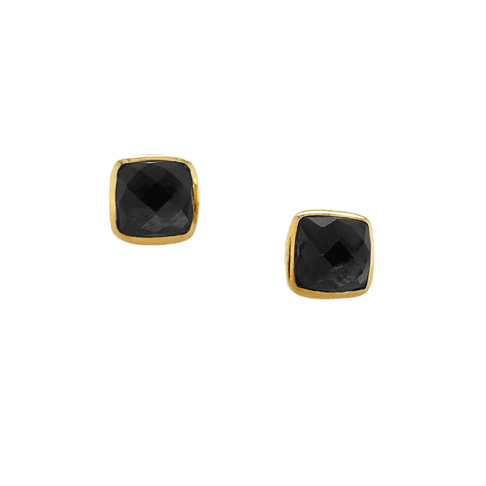 Gold Square Studs
