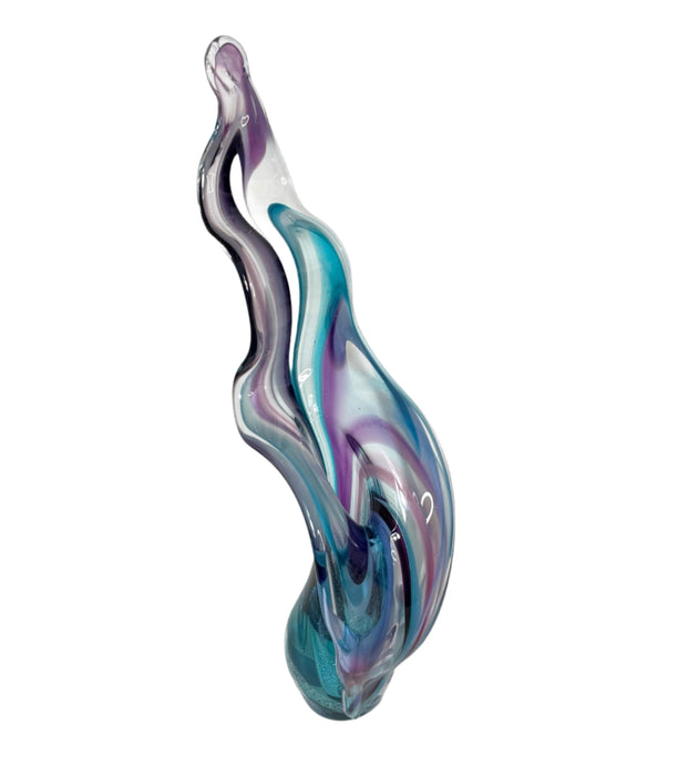 Teal & Purple Paradise Floral Sculpture