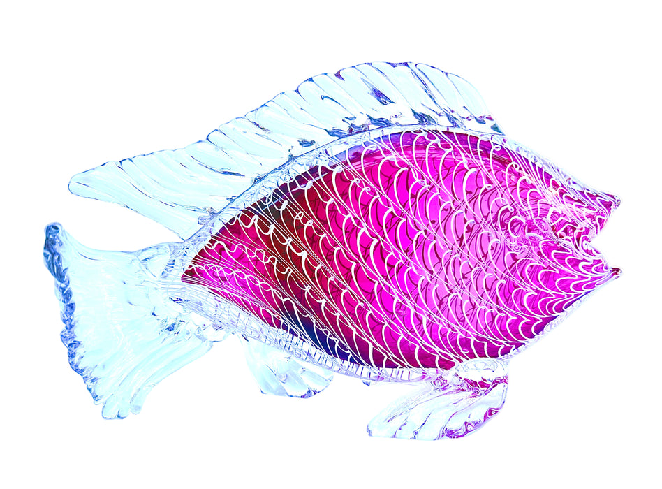 Gold Ruby Fish Sculpture