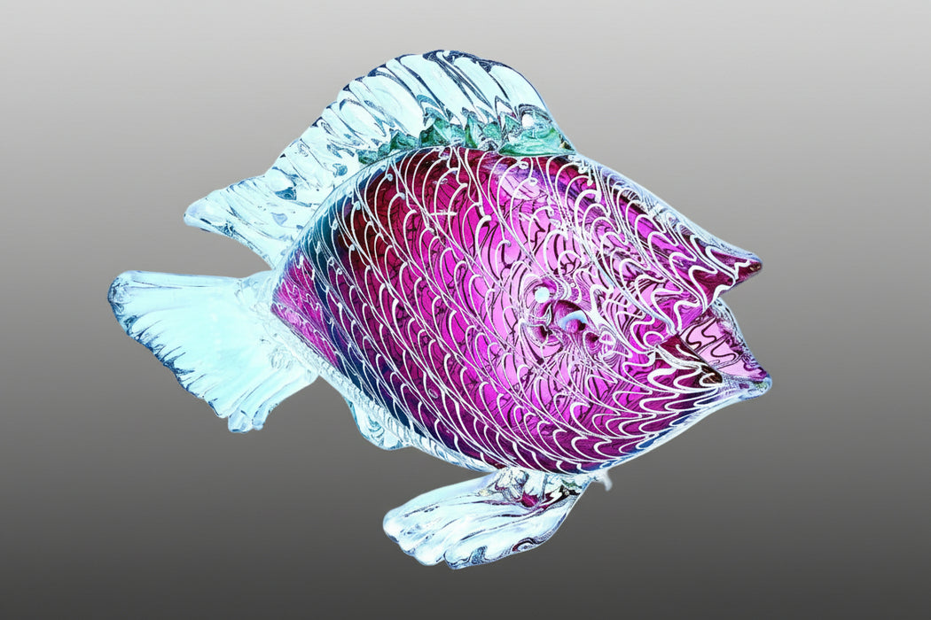 Gold Ruby Fish Sculpture
