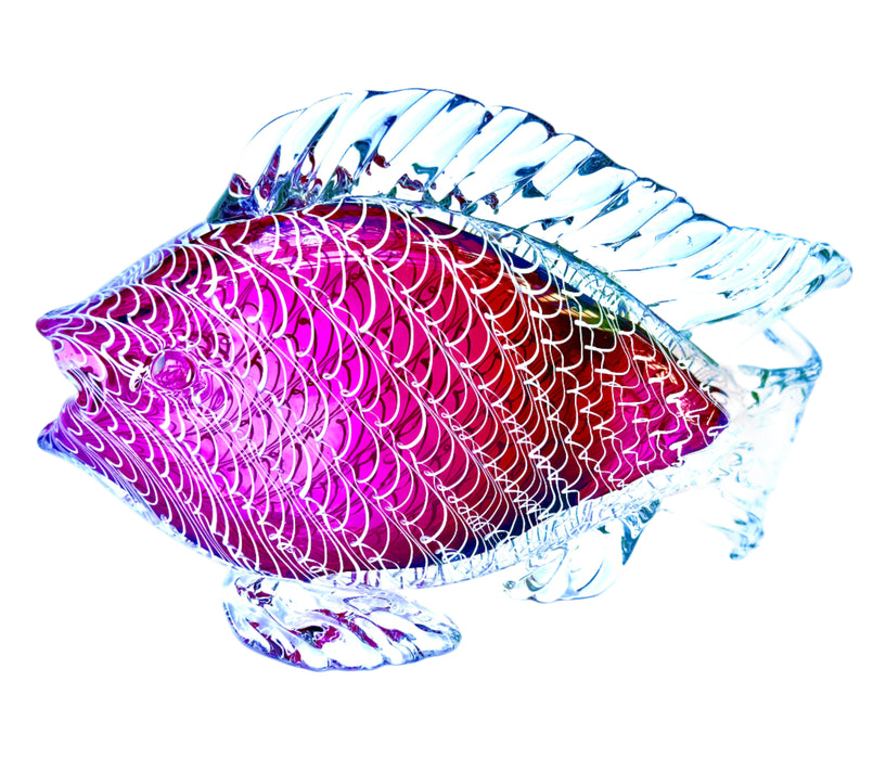 Gold Ruby Fish Sculpture