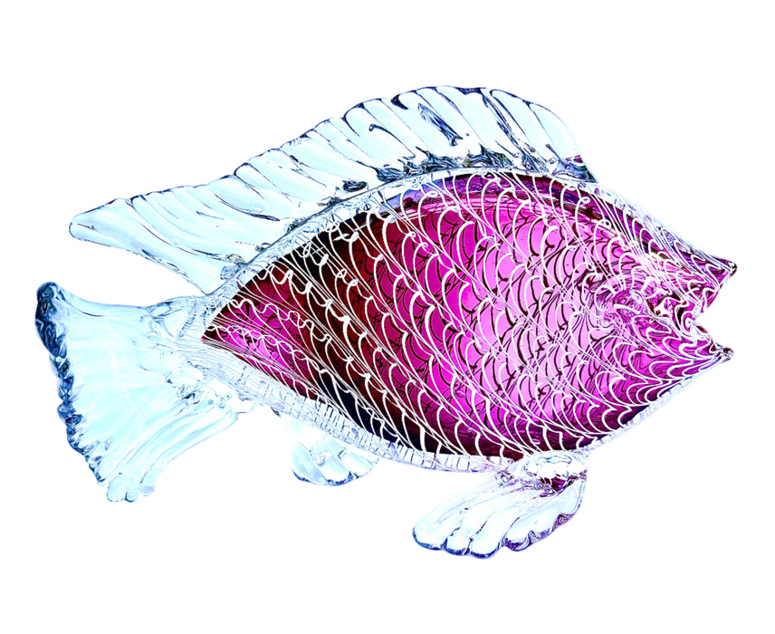 Gold Ruby Fish Sculpture