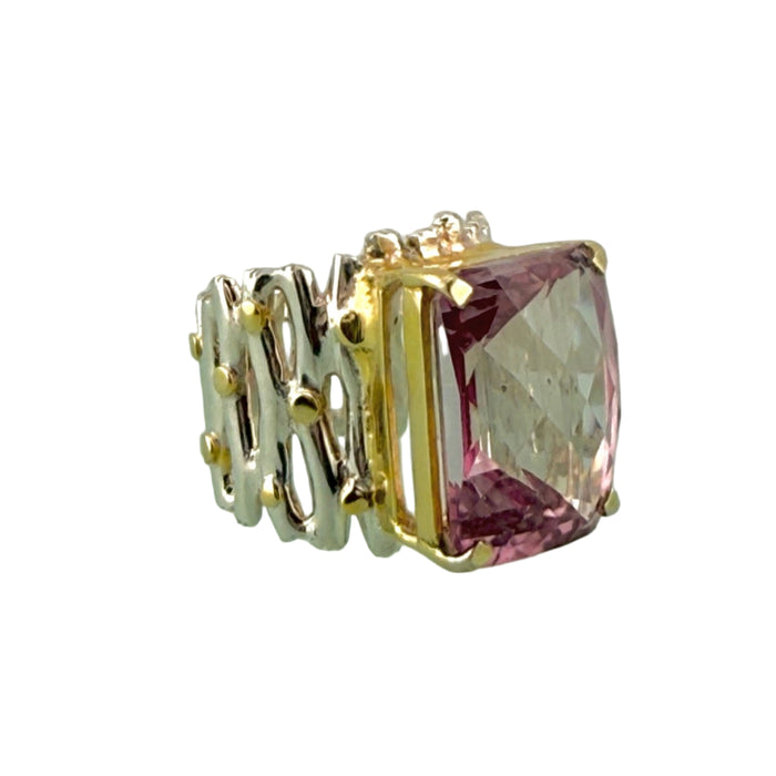 Pink Topaz Ring