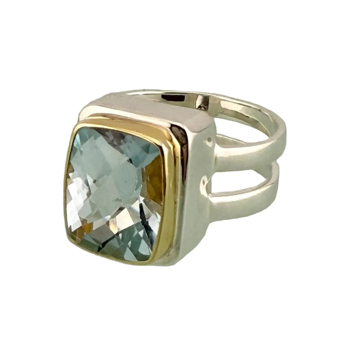 Sky Blue Topaz Split Ring