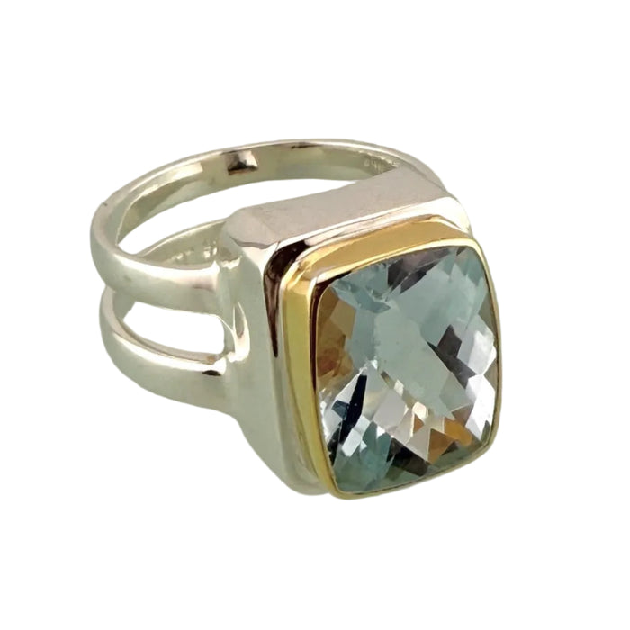 Sky Blue Topaz Split Ring