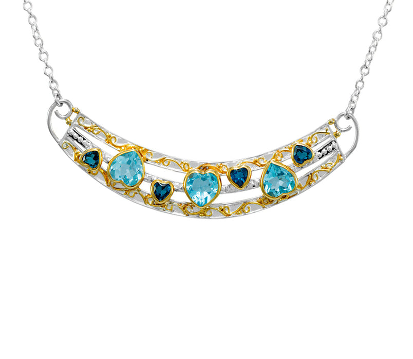 Triple Strand Gemstone Necklace