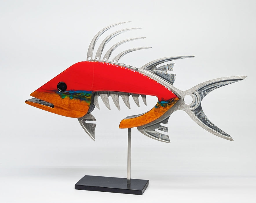 Red Hogfish Sculpture