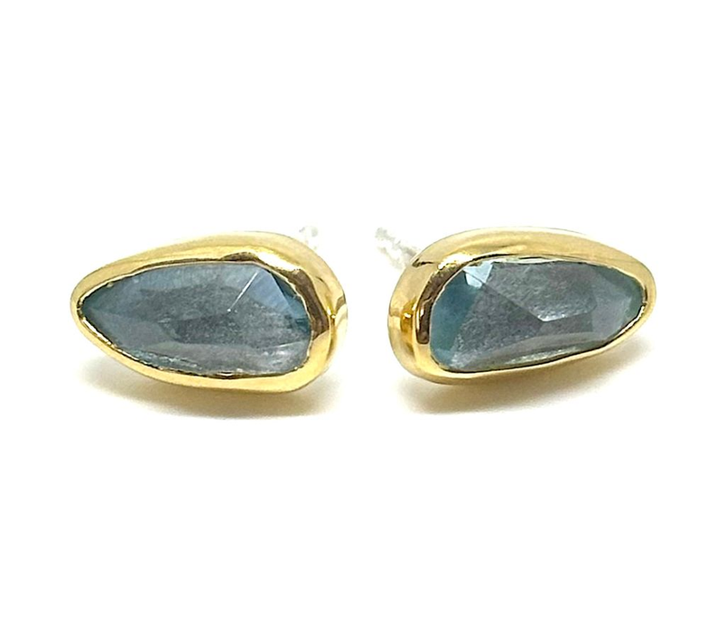 Aquamarine Stud Earrings