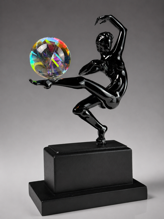 Deco Study #7 Art Glass Sculpture