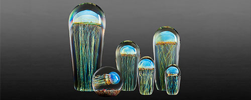 Magnum Moon Side Swimmer Jellyfish Sculpture
