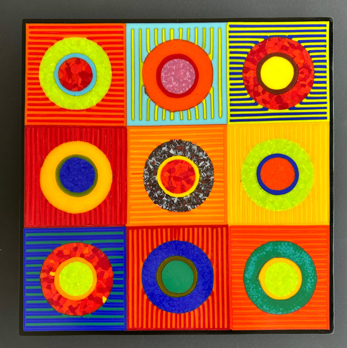 RedBall Project Art Glass Wall Sculpture