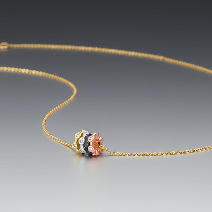 Cono Forever Rondelle Diamond Necklace