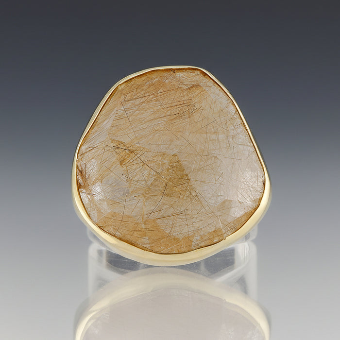 Rutilated Quartz Statement Ring