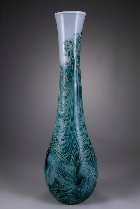 Sea for Yourself Art Glass Vase