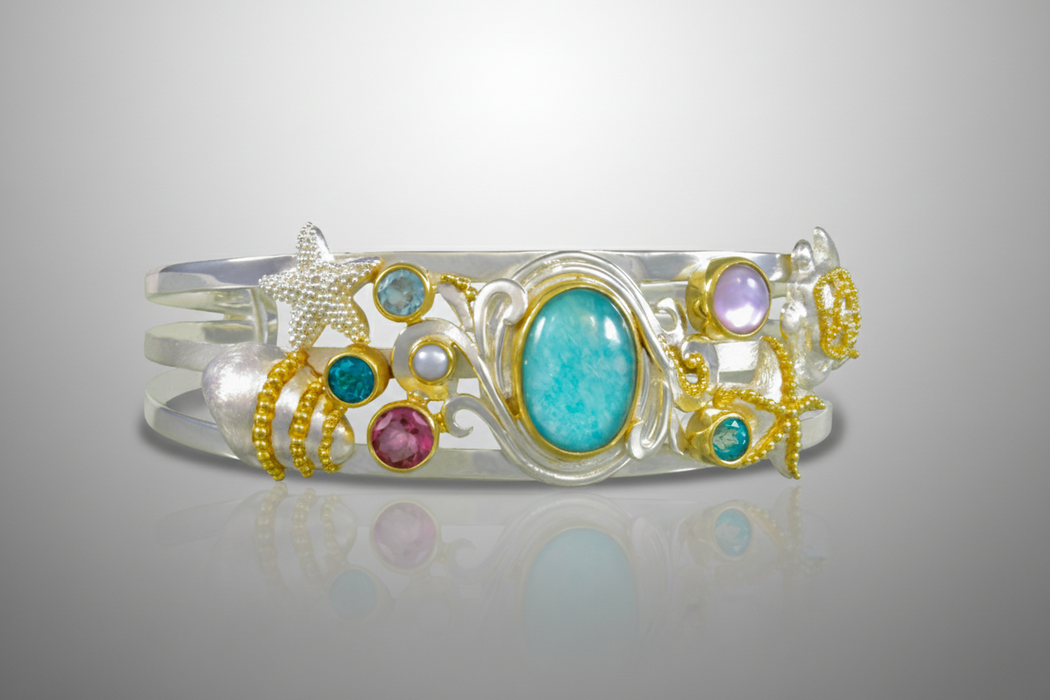Sea Life Wave Cuff