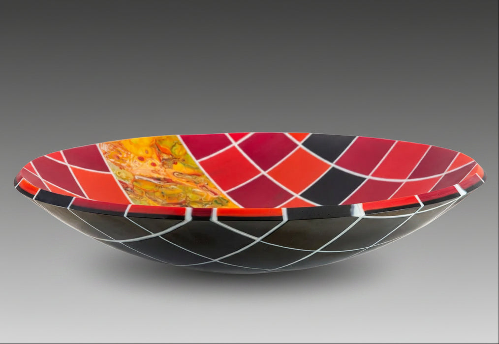Solar Meridian II Art Glass Bowl