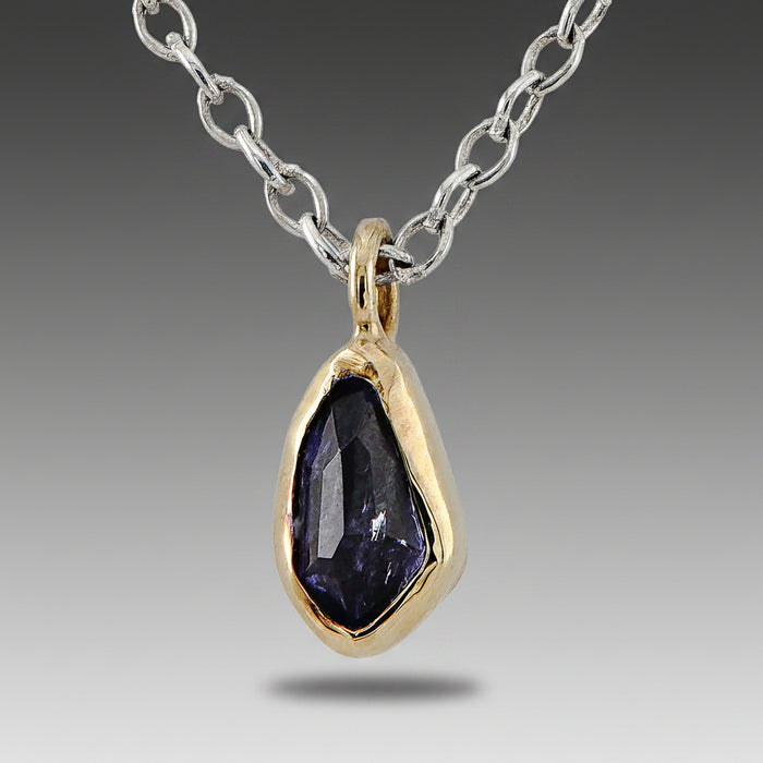 Tanzanite Gold & Silver Necklace