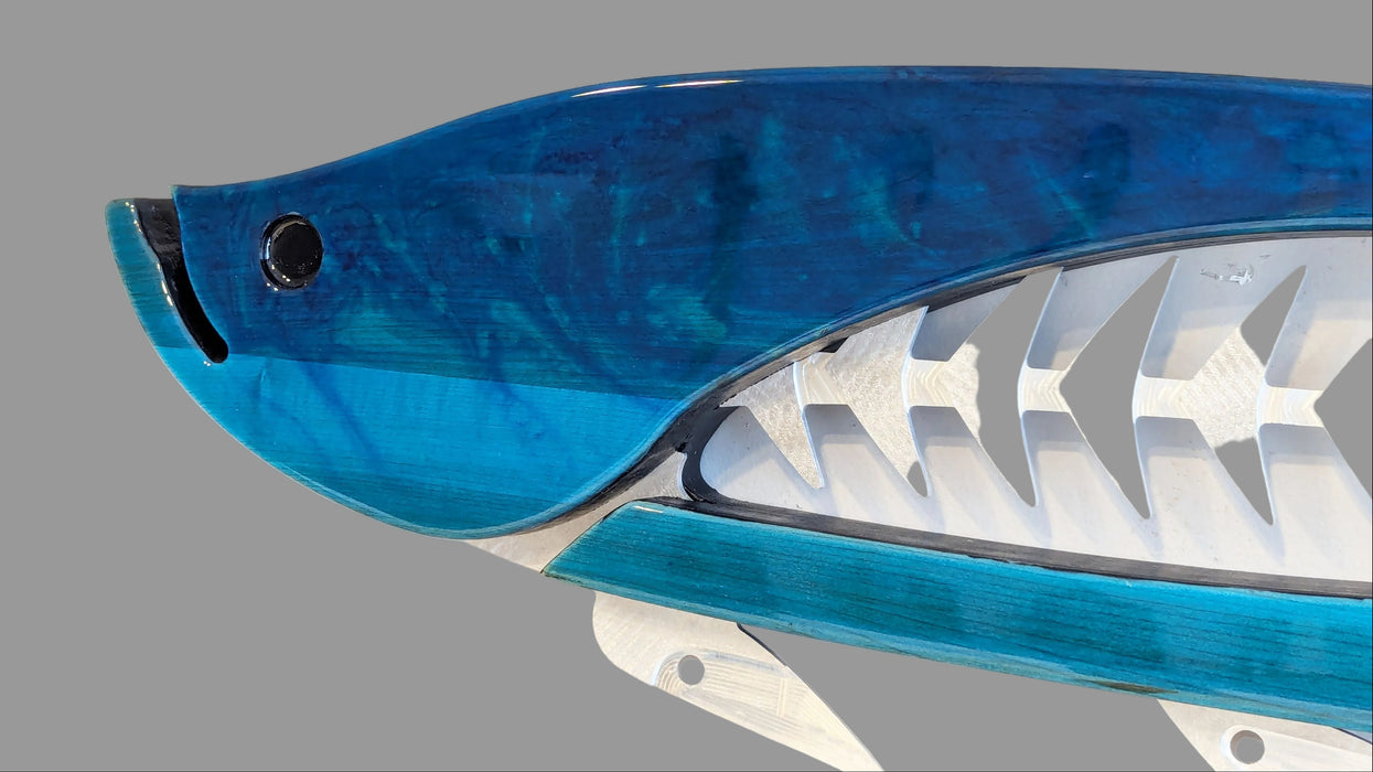 Deep Sea Tarpon Metal and Wood Wall Sculpture