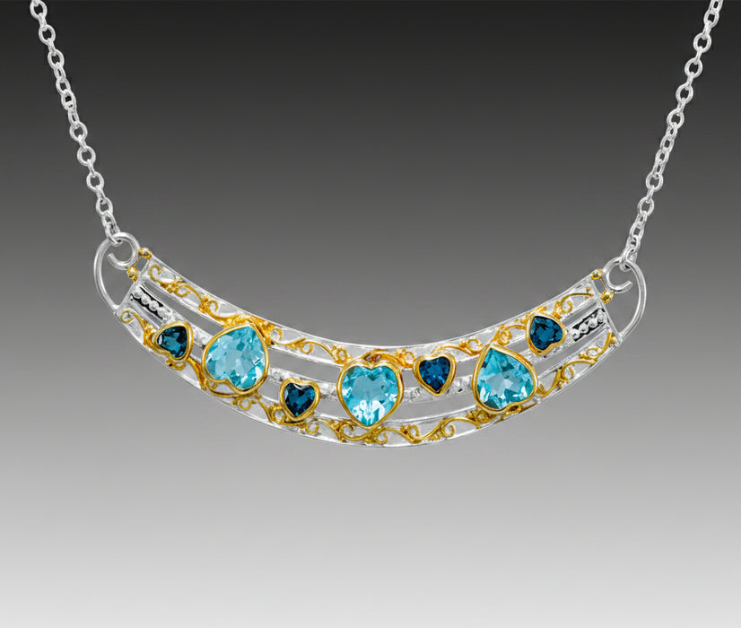 Triple Strand Gemstone Necklace