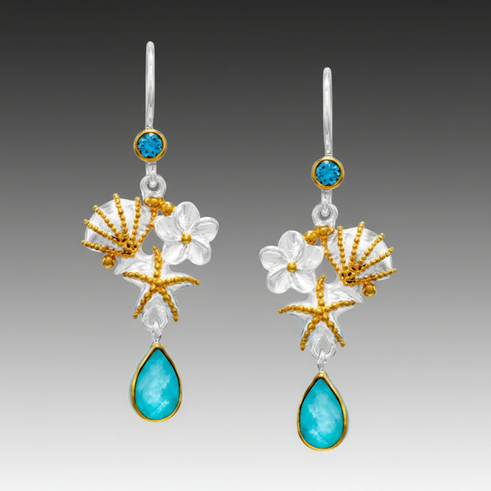 Tropical Cluster Gemstone Earrings