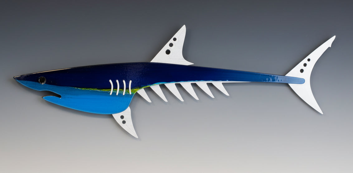 Tropical Mako Shark Sculpture