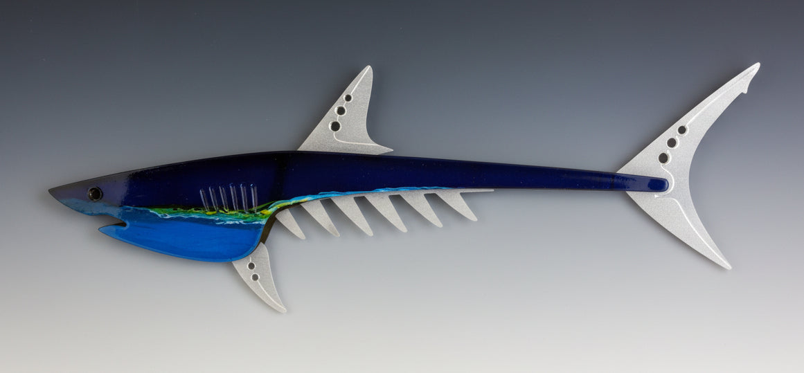 Tropical Mako Shark Sculpture