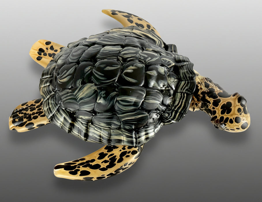 Model of a turtle with detailed shell 