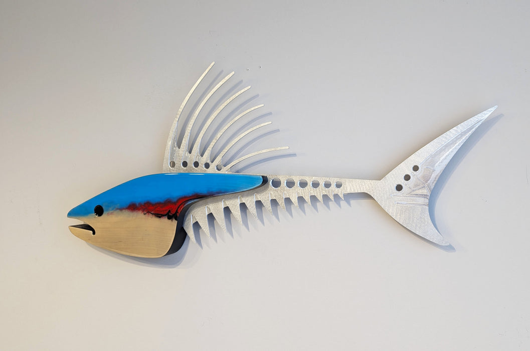 Roosterfish in Beach Sculpture