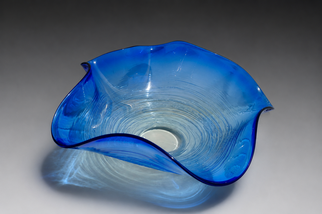 Cerulean Nest Art Glass Bowl