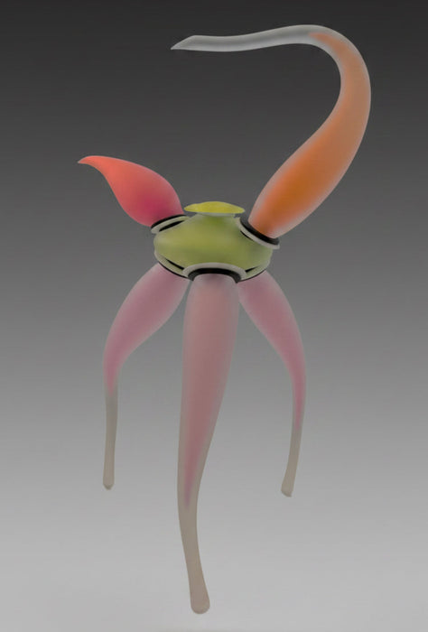 Candy Teapot Art Glass Sculpture