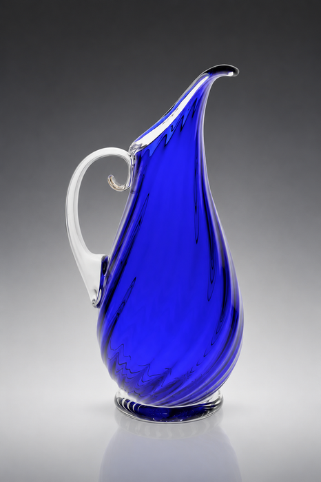 Roxy Cobalt Art Glass Pitcher