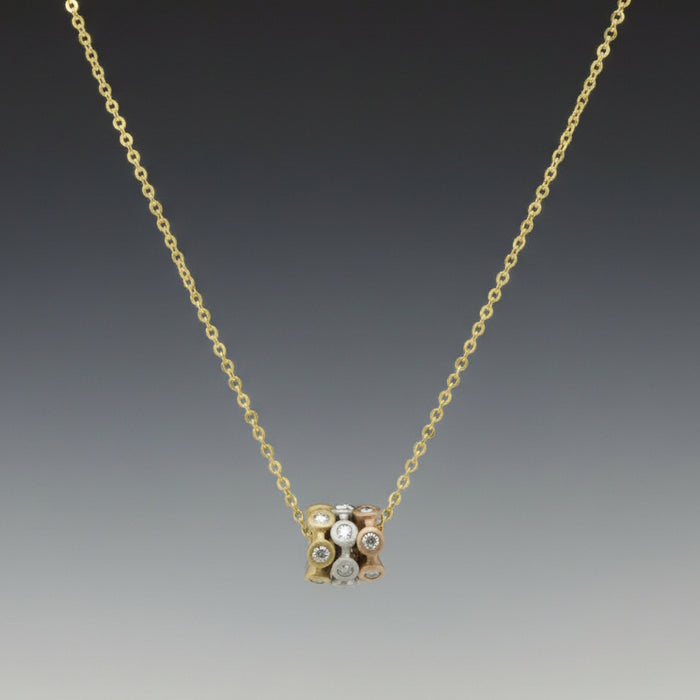 Cono Forever Rondelle Diamond Necklace