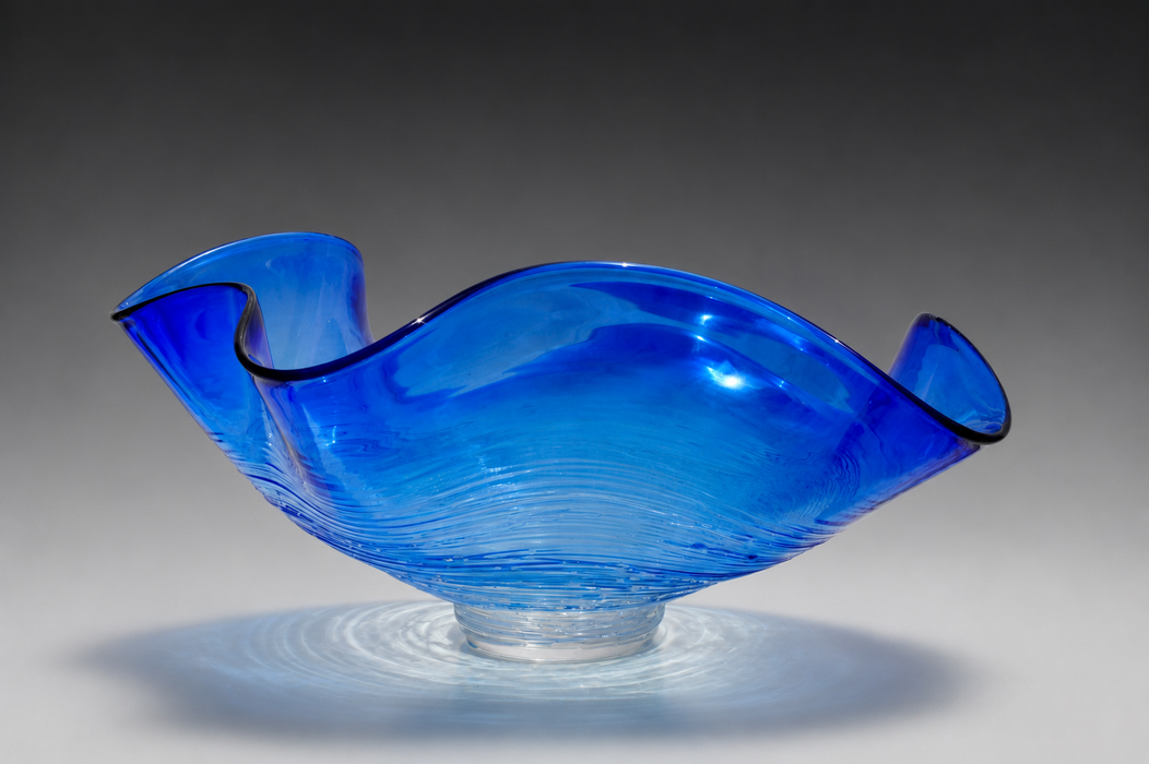 Cerulean Nest Art Glass Bowl