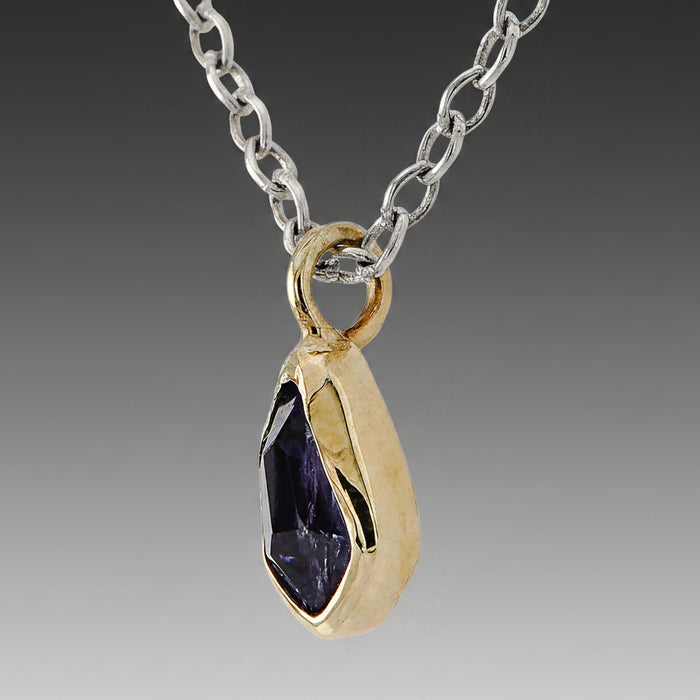 Tanzanite Gold & Silver Necklace
